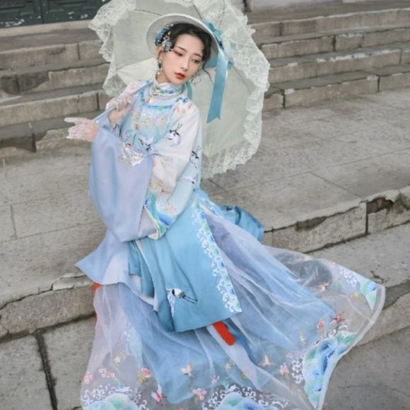 MARCHESA RENAISSANCE Embroidered Gown Set | Victoria Top Cardigan Maxi S… - Picture 2 of 10